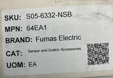 FURNAS ELECTRİC  64EA1  64 (22mm) Pilot Devices 64EA1, 1XP22AA9,