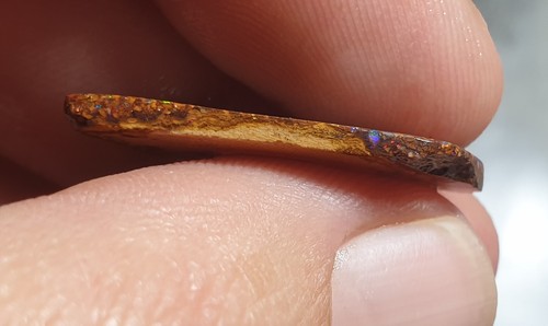 Paquete de frotamiento de ópalo de roca Winton Matrix muestra lapidaria 36,4 quilates áspero australiano - Imagen 12 de 20