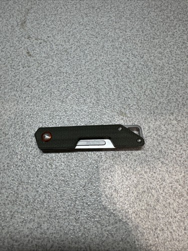 Titanium Allo Knife W/ Micarta Scales Scalpel Cutter Outdoor EDC Folding Knife - Picture 6 of 8