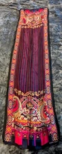 Ellen Tracy Designer Silk Scarf w/ hand stitched edge-beautiful colors