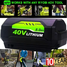 40V 8.0Ah Battery For Ryobi 40 Volt Lithium OP4050 OP4040 OP40602 NEW 8Ah