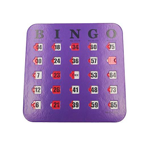 Shutter Slide Bingo Cards - 5 Pack Multi Color Extra Thick Stitched easy rea - Picture 4 of 7