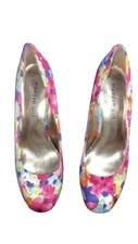 Madden Girl Getta Womens Size 8 Multicolor Stiletto Pump Heel Slip On Shoes