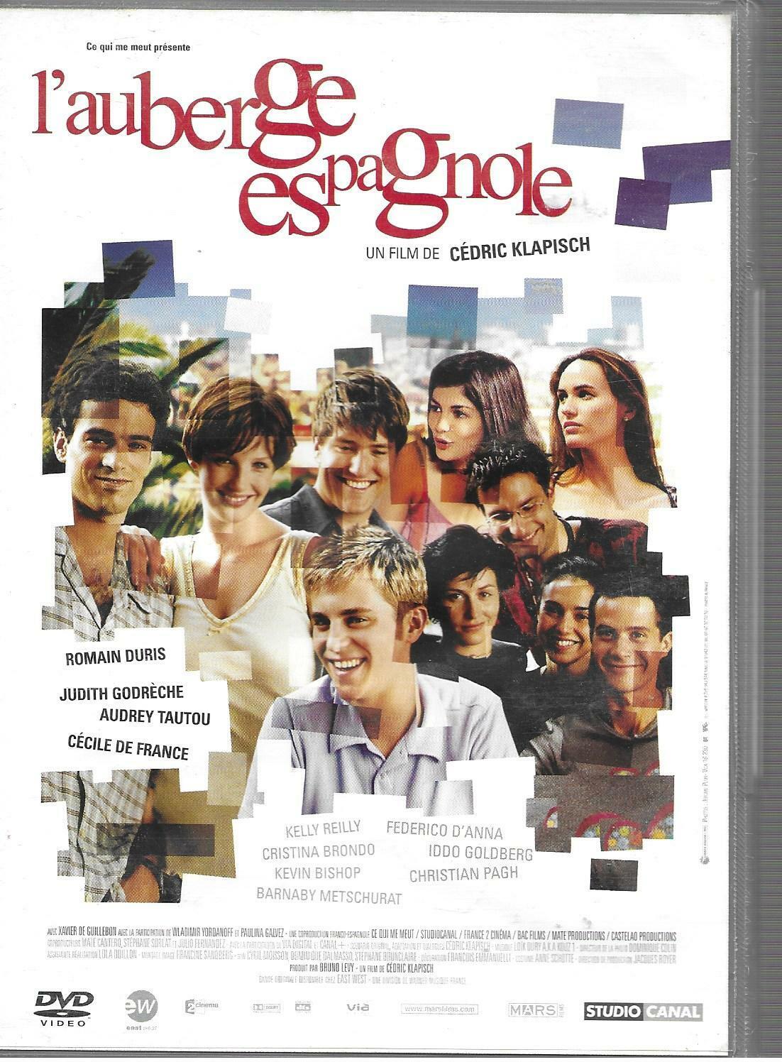 L'Auberge Espagnole - 2 DVD - Romain Duris - Cecile Of France - Judith  Godrèche