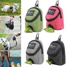 Pet Waste Bag Dispenser Dog Treat Pouch Dog Training Bag Dog Poop Bag Holder.