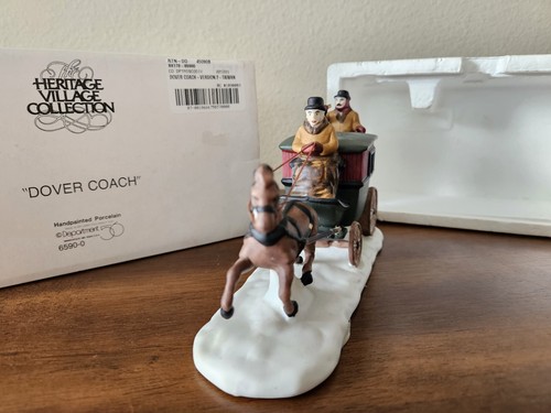 Vintage Dept 56 Dover Coach Dickens Village. Versione 2. Nella scatola originale. 45090B - Foto 6 di 10