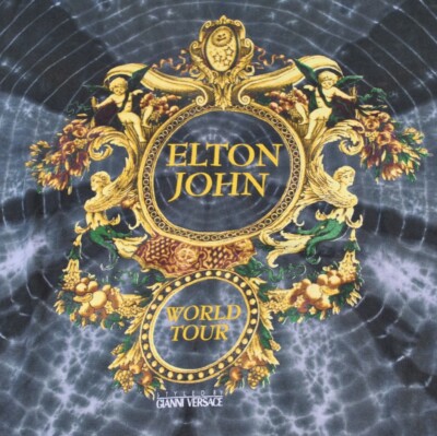 Vintage Elton John World Tour Styled by Gianni Versace 90sShirt