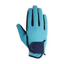 Image of Hy Equestrian Belton Children?s Riding Gloves Kids Navy/Teal Navy/Pink S/M/L/XL
