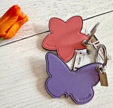 COACH CR903 CHARM Key Chain BUTTERFLY ,WILDFLOWER PICK ONE