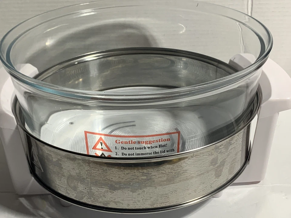 VONSHEF 07/009US DIGITAL HALOGEN OVEN WHITE 12L Cooker Glass Dome, base, rack - Image 3 of 4