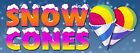 Snow Cones Banner 18"x48" Free Shipping & Customization, Ready to Hang!