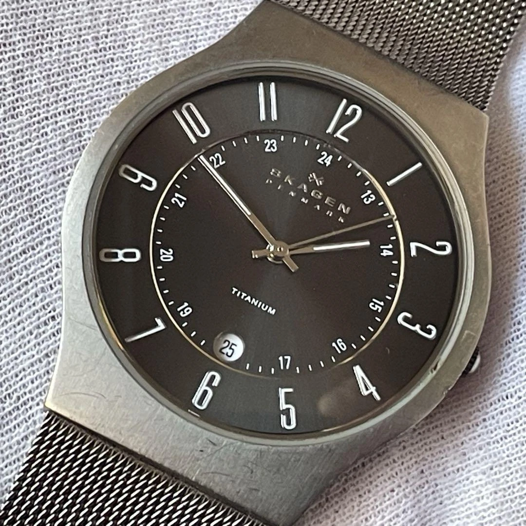 Skagen watches men's titanium cheap 233xlttm