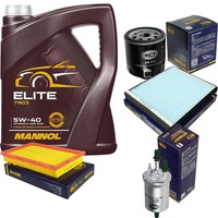 SCT Inspektionspaket 5L Mannol Elite 5W-40 FüR Seat Ibiza III 1.4 16V Cordoba