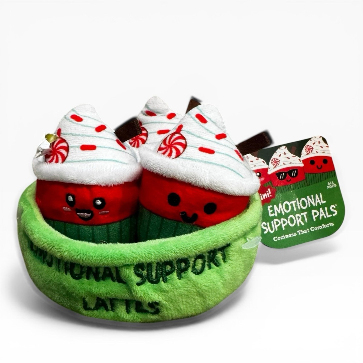 Emotional Support Pals Minis 3pk Peppermint Mocha Lattes Plush