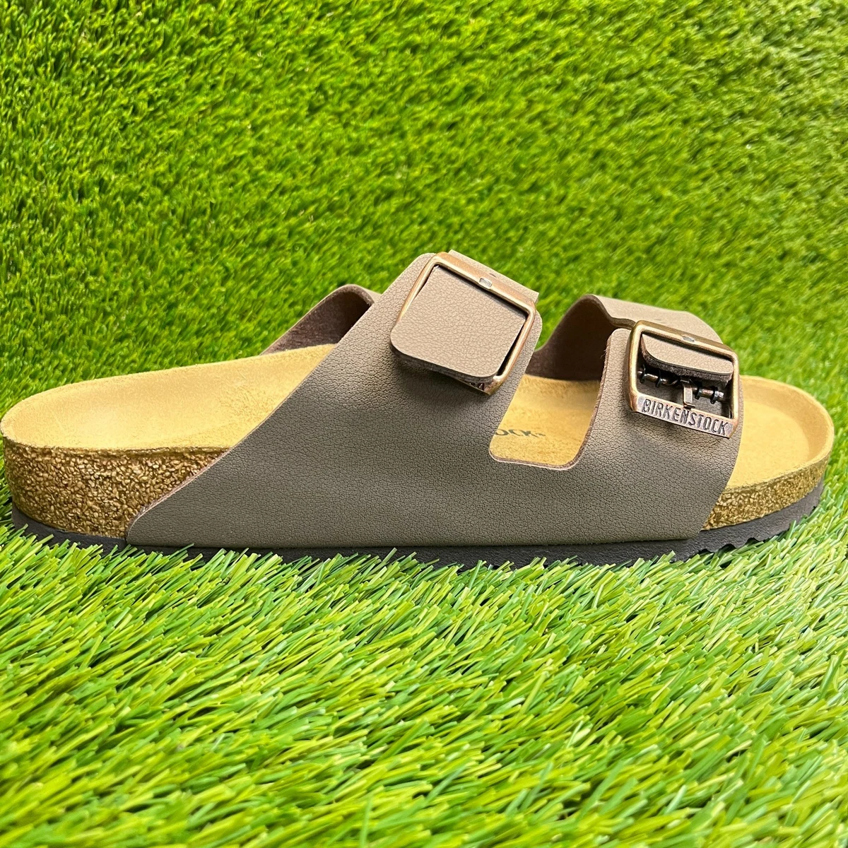 Mens Birkenstock Arizona Green Eva Strappy Slide Sandals Size EU 44 Wide GUC Birkenstock Arizona EVA surf green main image 3