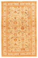 Vintage Oriental Hand-Knotted Carpet 5'10" x 8'10" Traditional Wool Area Rug