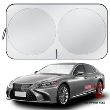 Car Windshield Sun Shade - Foldable Car Sun Shade Protection with Storage Bag,
