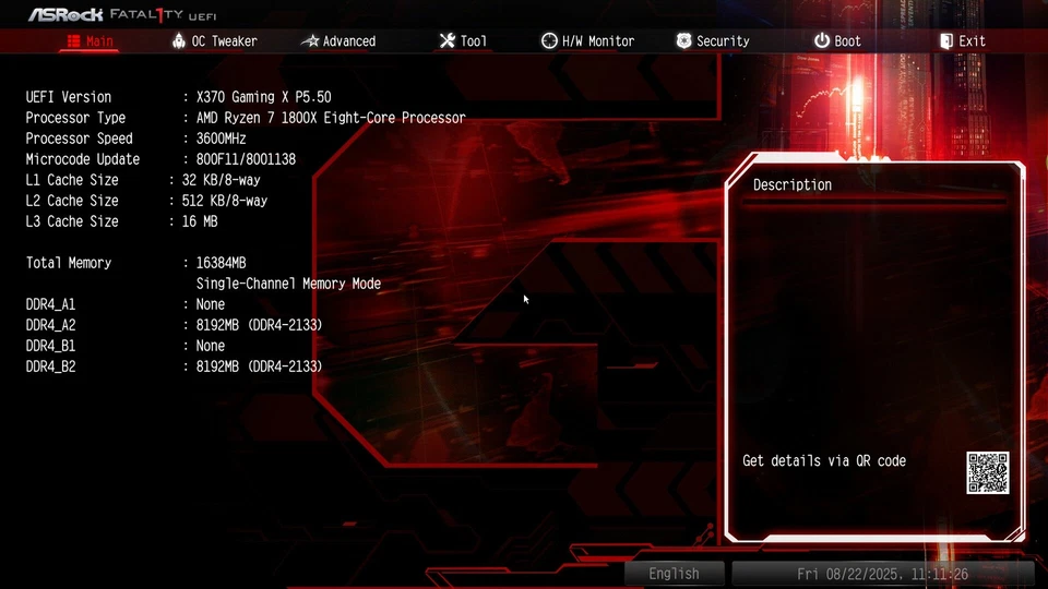 ASRock Fatal1ty X370 Gaming X Ryzen 1800X 3.6GHz Corsair RGB 16GB RAM 3200MHz - Image 2 of 4