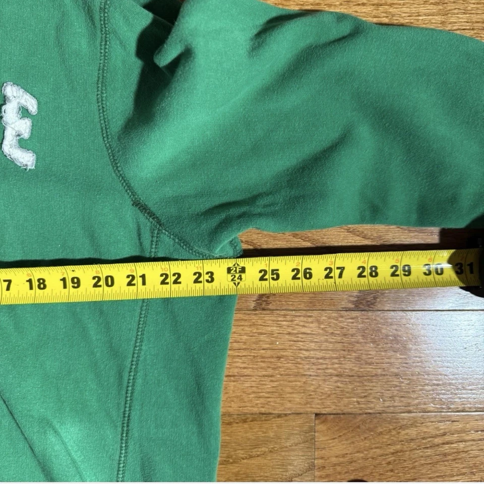 Aeropostale Y2K Surfer Skater Sudadera con Capucha Verde, Cremallera, Finales de la década de 2000 Foto 4 de 4