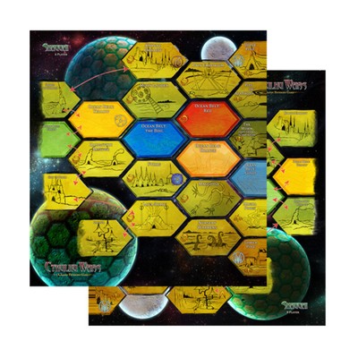 Petersen Games Boardgame 6-8 Player Shaggai Map VG+/NM