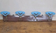 Attaccapanni Vintage Modernariato In Formica Ottone Plastica. Lungh.  70 Cm.