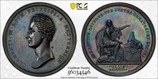 1835 Austria Clemens Wenzel Viena Bellas Artes Academia Medalla PCGS MS63 Lote #GV298