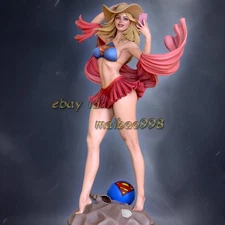1/8 1/6 1/4 Super Girl 3D Print Garage Kit Model Kit Unpainted Unassembled GK