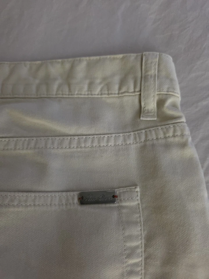 Pantalones Loro Piana Para Hombres 36 Tostados 5 Bolsillos Informales Mezcla de Algodón Estilo Chino Lujo Foto 2 de 3