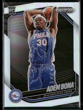 2024-25 Panini Prizm Black #196 Adem Bona Silver