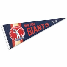 NY Giants Throwback Vintage Retro Pennant Flag