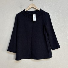 NWT LOFT Outlet Women  s Small Dark Navy Ribbed Knit 3/4 Sleeve Sweater