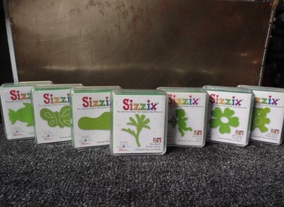 New  Sizzix Small Green Die-cutter Provo Craft Ellison Lot of 7