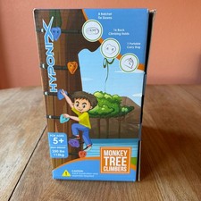HYPONIX Monkey Tree Climbers 16 Rock Holds 8 Ratchet Tie Downs Backyard Fun