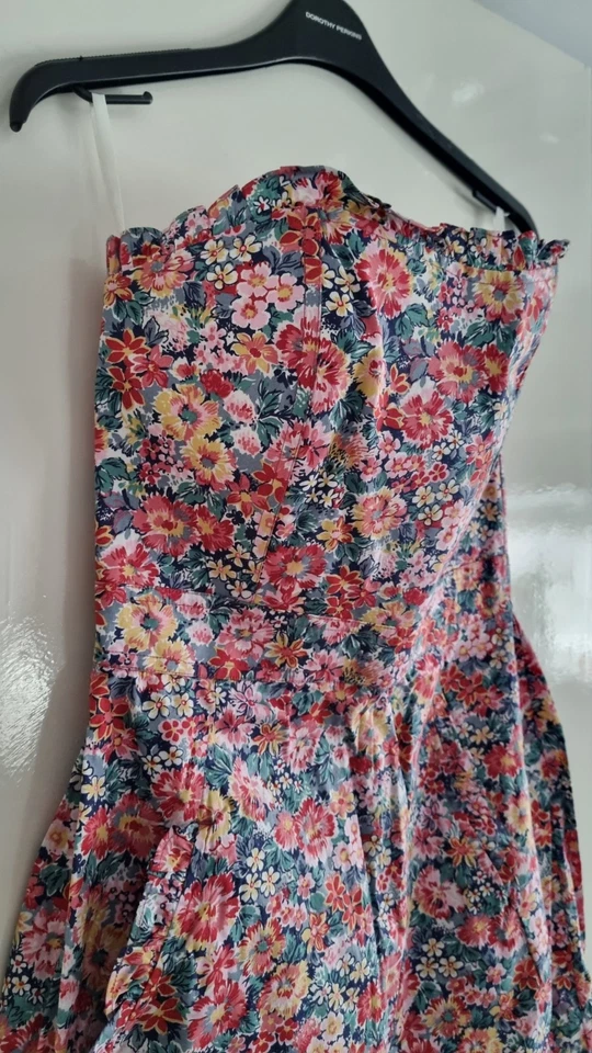 Jack Wills Floral Mini Dress Size 10 with Corset. No Stretchy. - Image 2 of 4