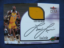 2001 Fleer WNBA  Feel the Game G/U Lisa Leslie Los Angeles Sparks