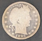 A Silver Barber Quarter from 1895!