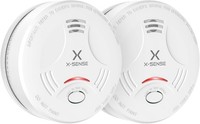 X-Sense 5 Pack Smoke Alarm Fire Detector Battery Powered High Sensitivity