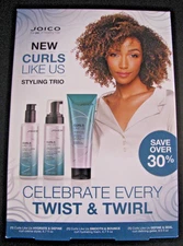 Joico Curls Like Us Styling Trio Set – Hydrate & Define, Smooth & Bounce, Define