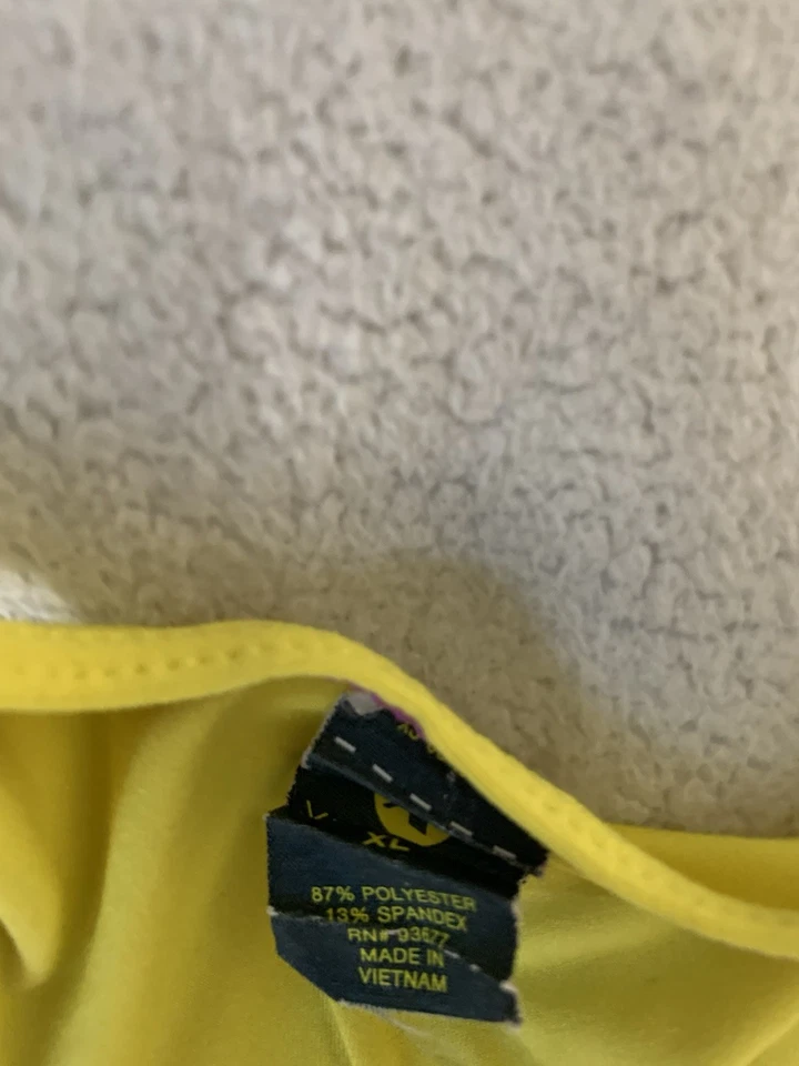 Regata feminina Xersion amarela Racerback XL Performance Gym - Imagem 4 de 4