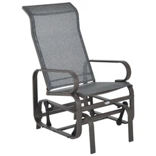 All-Weather Gliding Chair with Smooth Motion 360lb Support Frame