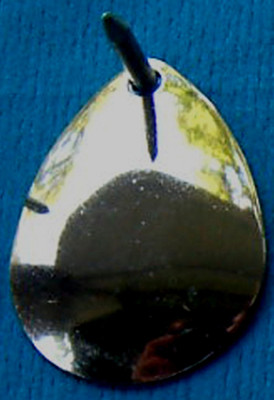 Colorado Spinner Blades #3.5 - Polished Brass Hex 1.094" X .826" Walleye Candy 8 thumbnail image