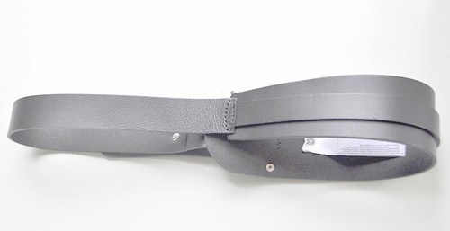 ESPRIT breiter Luxus Leder-Gürtel mit schönen Details Gr. S Schwarz und Grau - Bild 3 von 9