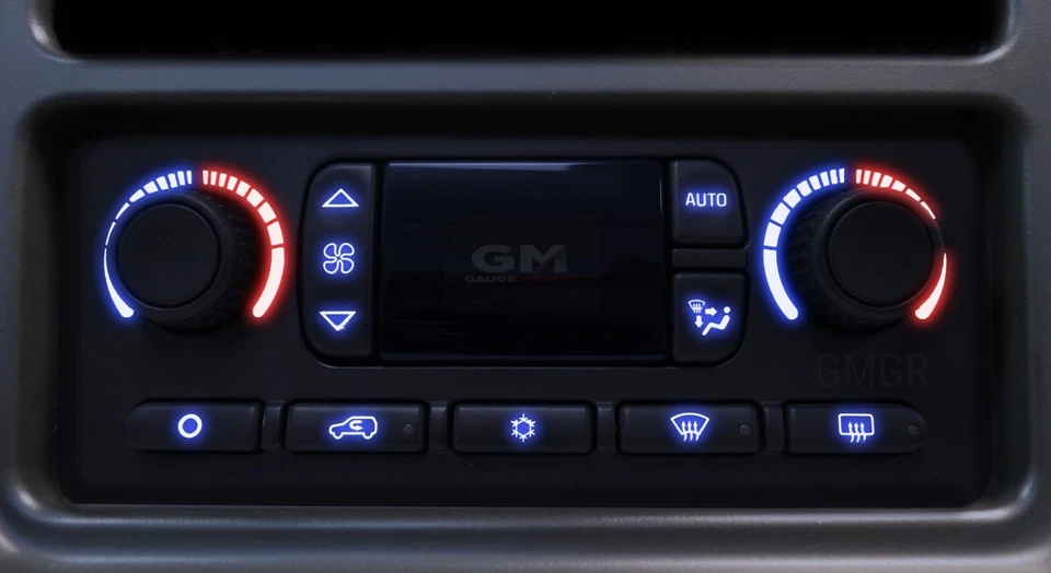 Kit de retroiluminación LED azul bombilla de tablero GM para camionetas y SUV 2003 04 05 06 HÁGALO USTED MISMO Foto 3 de 4