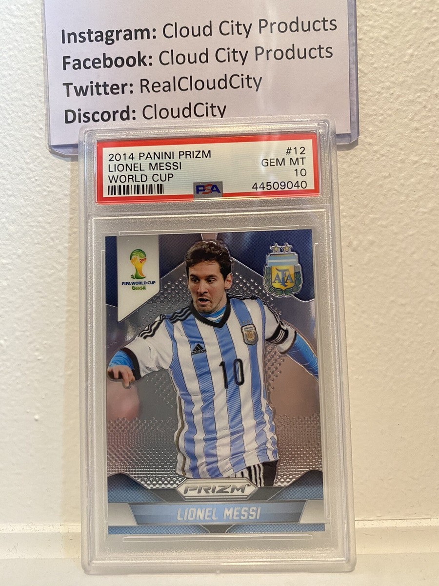 2014 Panini Prizm World Cup #12 Lionel Messi PSA 10 GEM MT