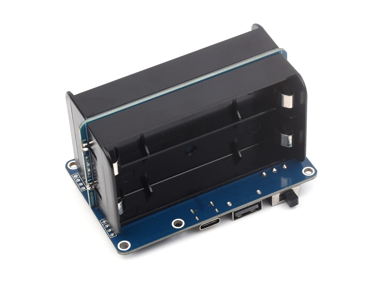 Waveshare UPS HAT E für Raspberry Pi, 4x Akku-Slots, Bi-Directional Charging, I2... - buy at