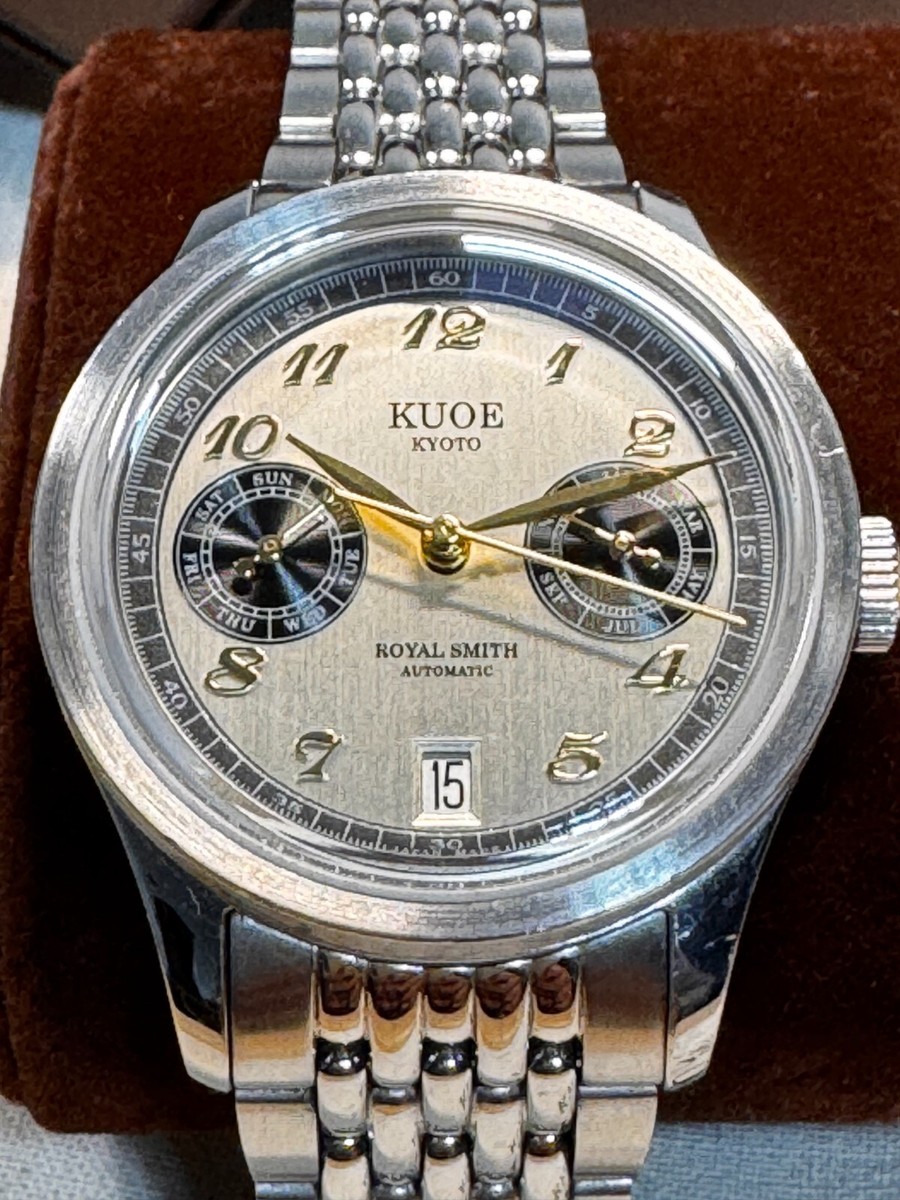 時計 KUOE  SMITH / 90-010 ROYAL SMITH 90-010 Automatic Ivory x Grainy Finish Dial