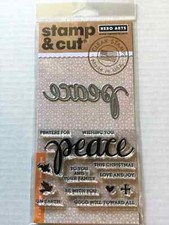 Hero Arts Clear Stamp Cut Peace ,Christmas Thin Die Cut Set DC187 New