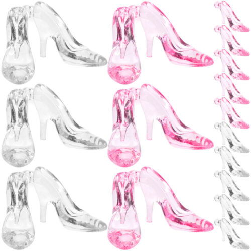 96 Pcs Acrylic High Heels Baby Crystal Shoes Charms Bracelet - Afbeelding 1 van 12