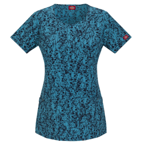 {XXS} Medical Uniform Scrub Top Dickies Scratch That Mock Wrap STTA 85936 - Afbeelding 1 van 2
