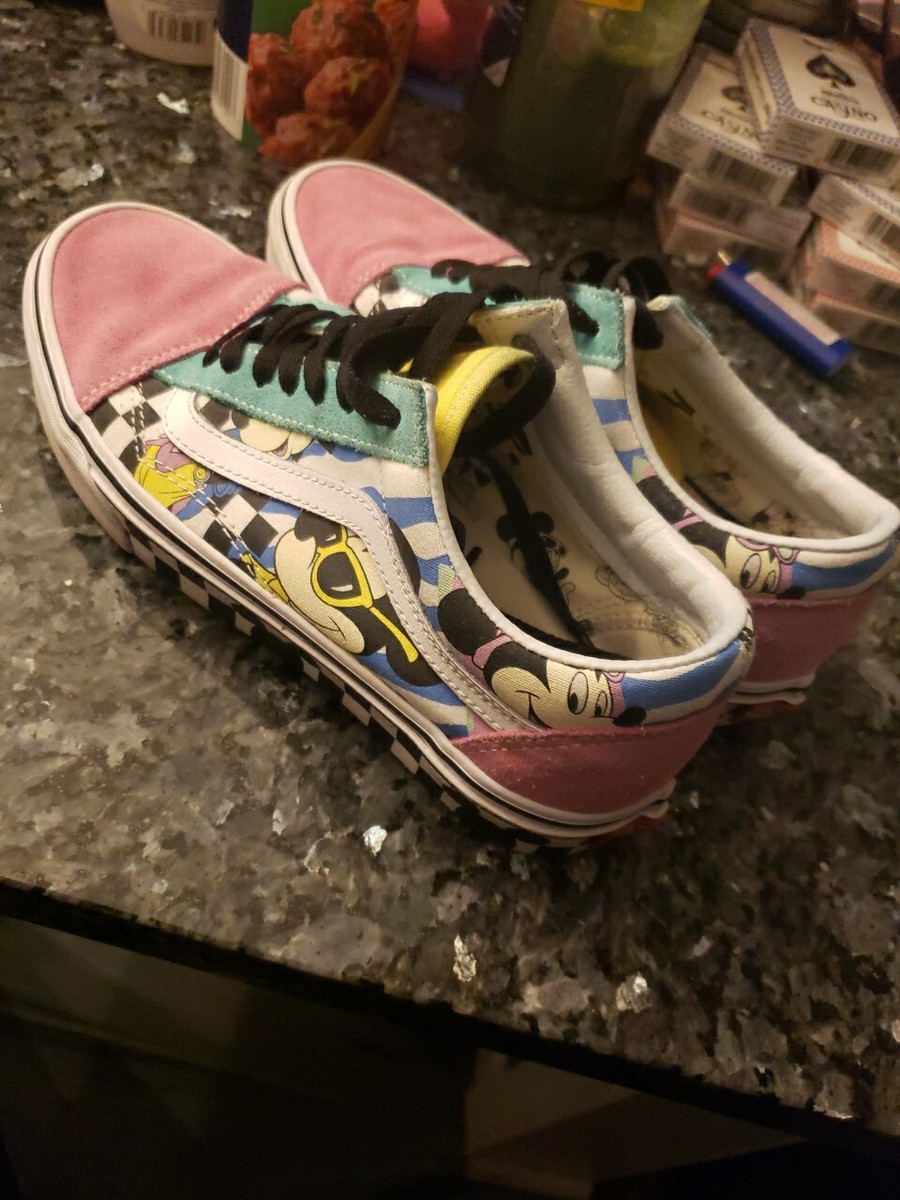Disney Vans Old Skool x 80s Mickey Mouse Mens Size Women's Shoes  Sneakers